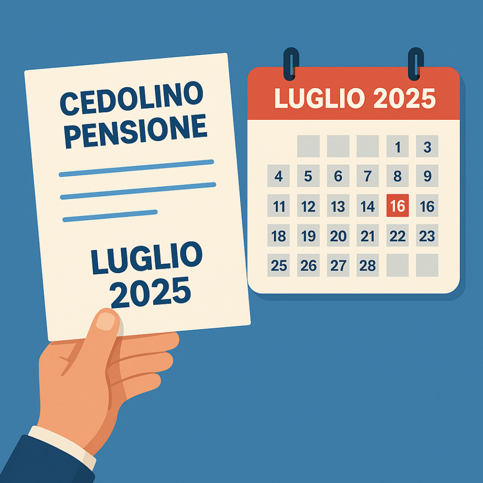 Cedolino pensione di luglio 2025, le informazioni utili