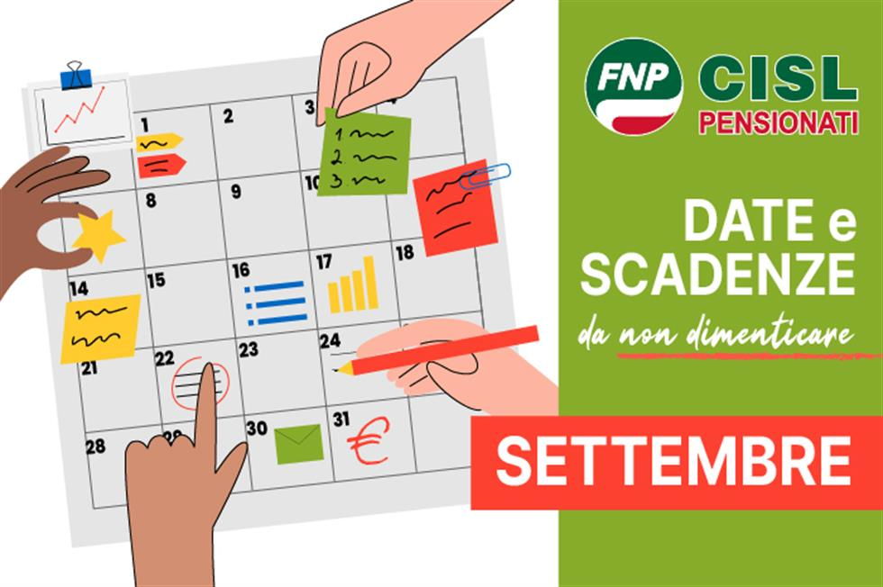Vi ricordiamo che... scadenze e date utili di settembre 2025