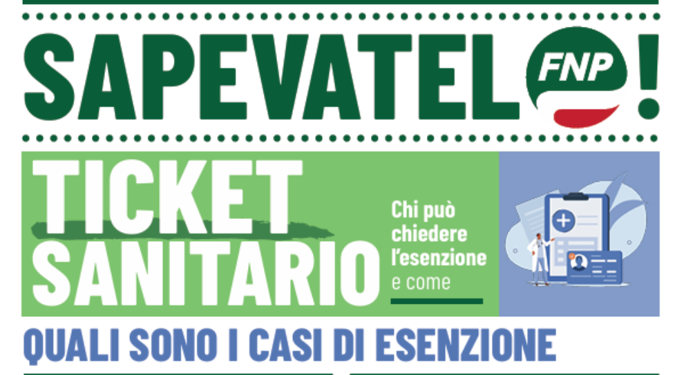 SAPEVATELO! Ticket sanitario. Chi può chiedere l’esenzione e come
