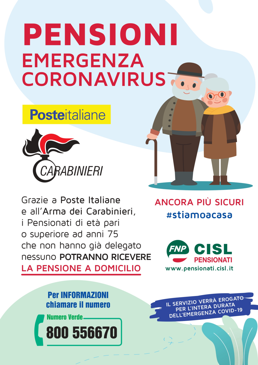 Emergenza Covid-19: La Pensione a Domicilio
