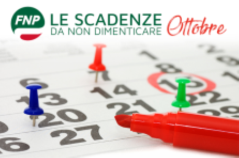 Le scadenze da non dimenticare: Ottobre