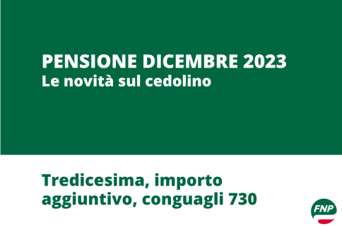 Cedolino pensione dicembre 2023: le novità di fine anno